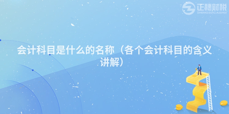 会计科目是什么的名称（各个会计科目的含义讲解）
