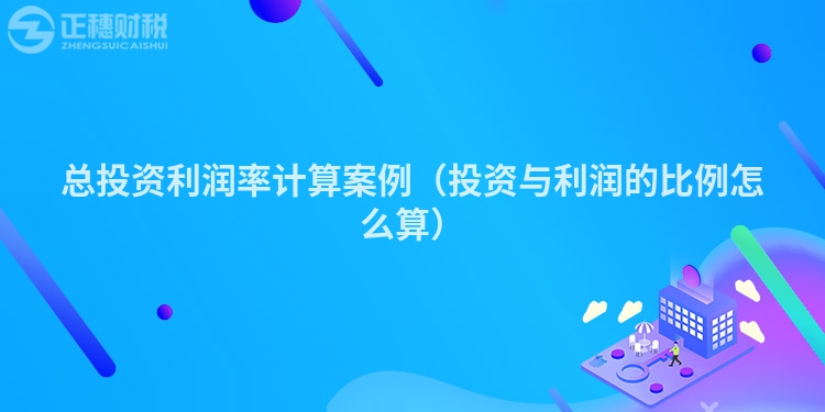 总投资利润率计算案例（投资与利润的比例怎么算）