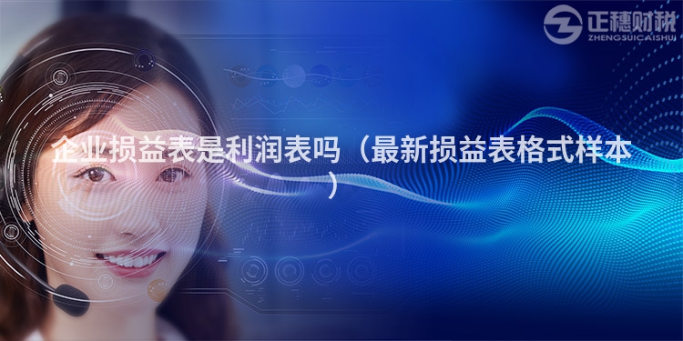 企业损益表是利润表吗（最新损益表格式样本）