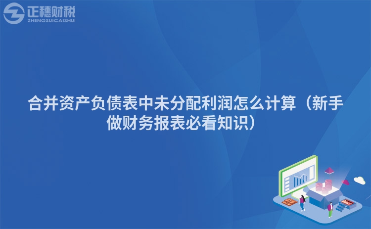 合并资产负债表中未分配利润怎么计算（新手做财务报表必看知识）