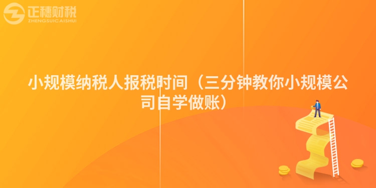 小规模纳税人报税时间（三分钟教你小规模公司自学做账）