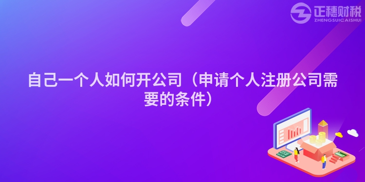 自己一个人如何开公司（申请个人注册公司需要的条件）